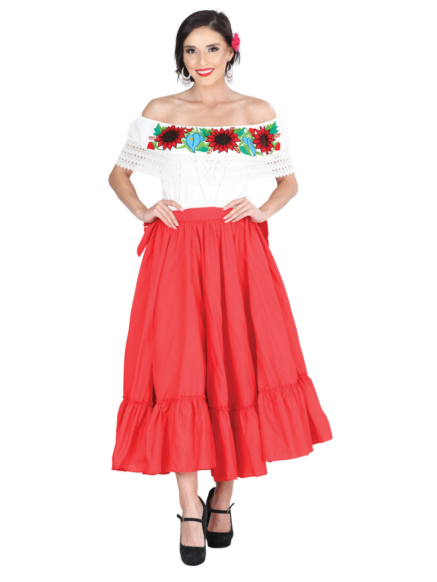 Red Dancing Skirt Doble Vuelo