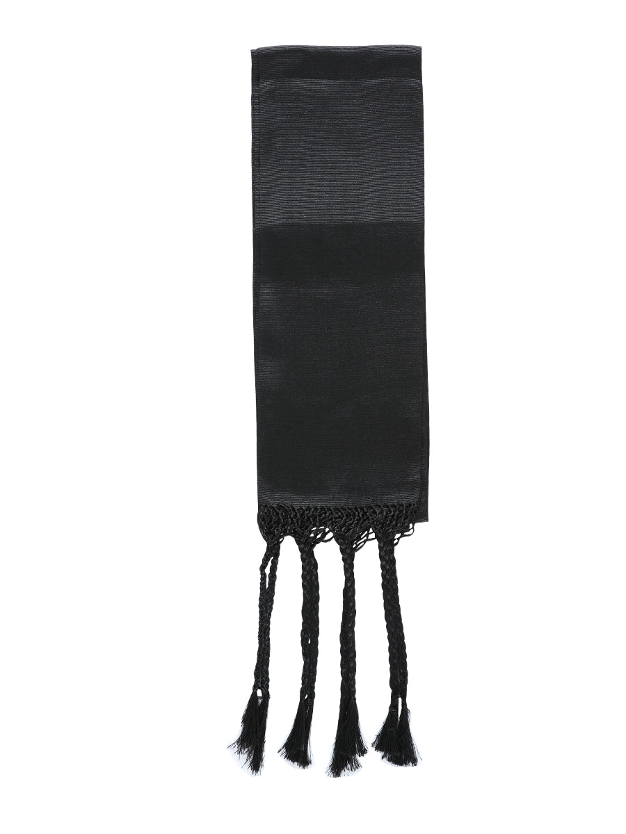 Black Mexican Charro Sash Belt