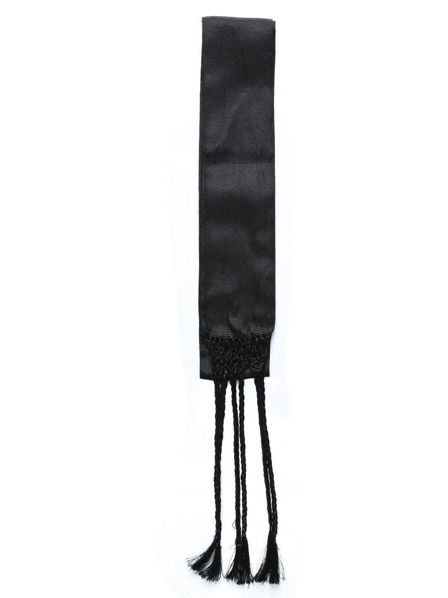Black Mexican Charro Sash Belt