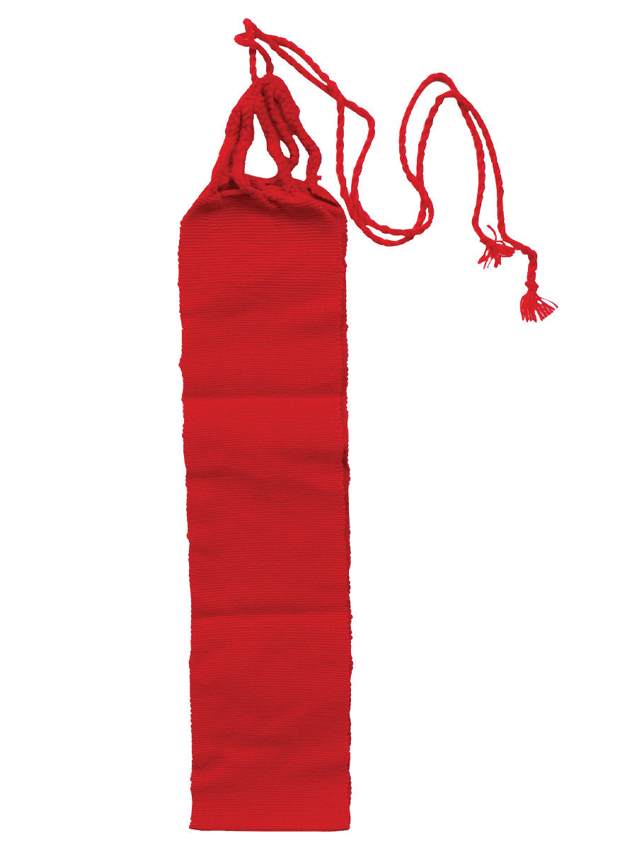 Mexican Artisanal Traditional Belt Red