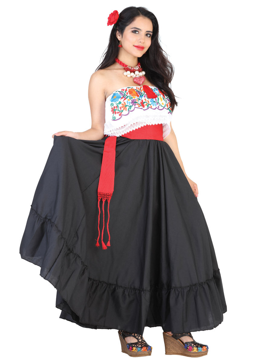 Black Dancing Skirt Doble Vuelo
