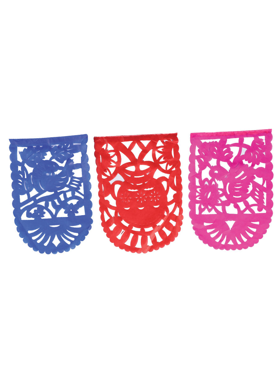 Decorative Papel Picado Mexican Art Multicolor