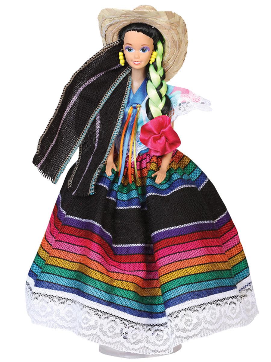Muñeca decorativa artesanal del Estado de México, Edo. México, multicolor