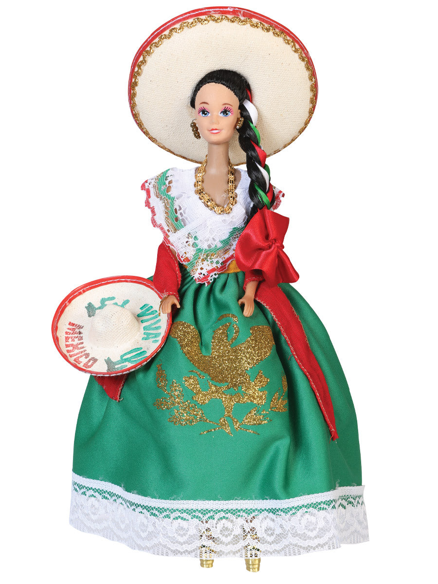 Muñeca Decorativa Mexicana Estado de Puebla Multicolor