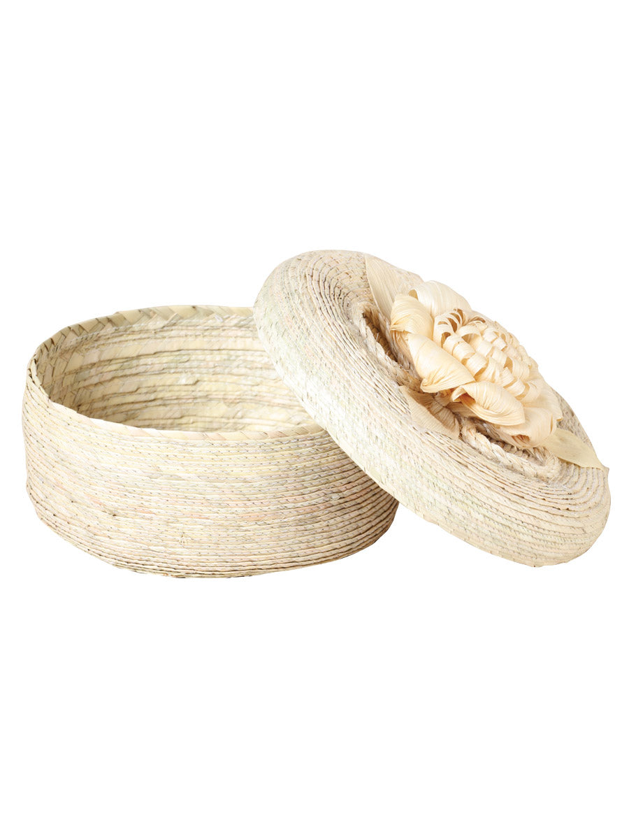 Artisanal Tortilla Warmer Palm Leaf Natural