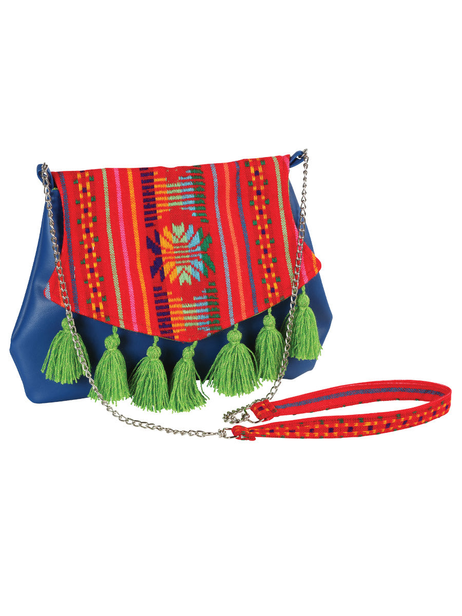 Artisanal Crossbody Handbag Blue