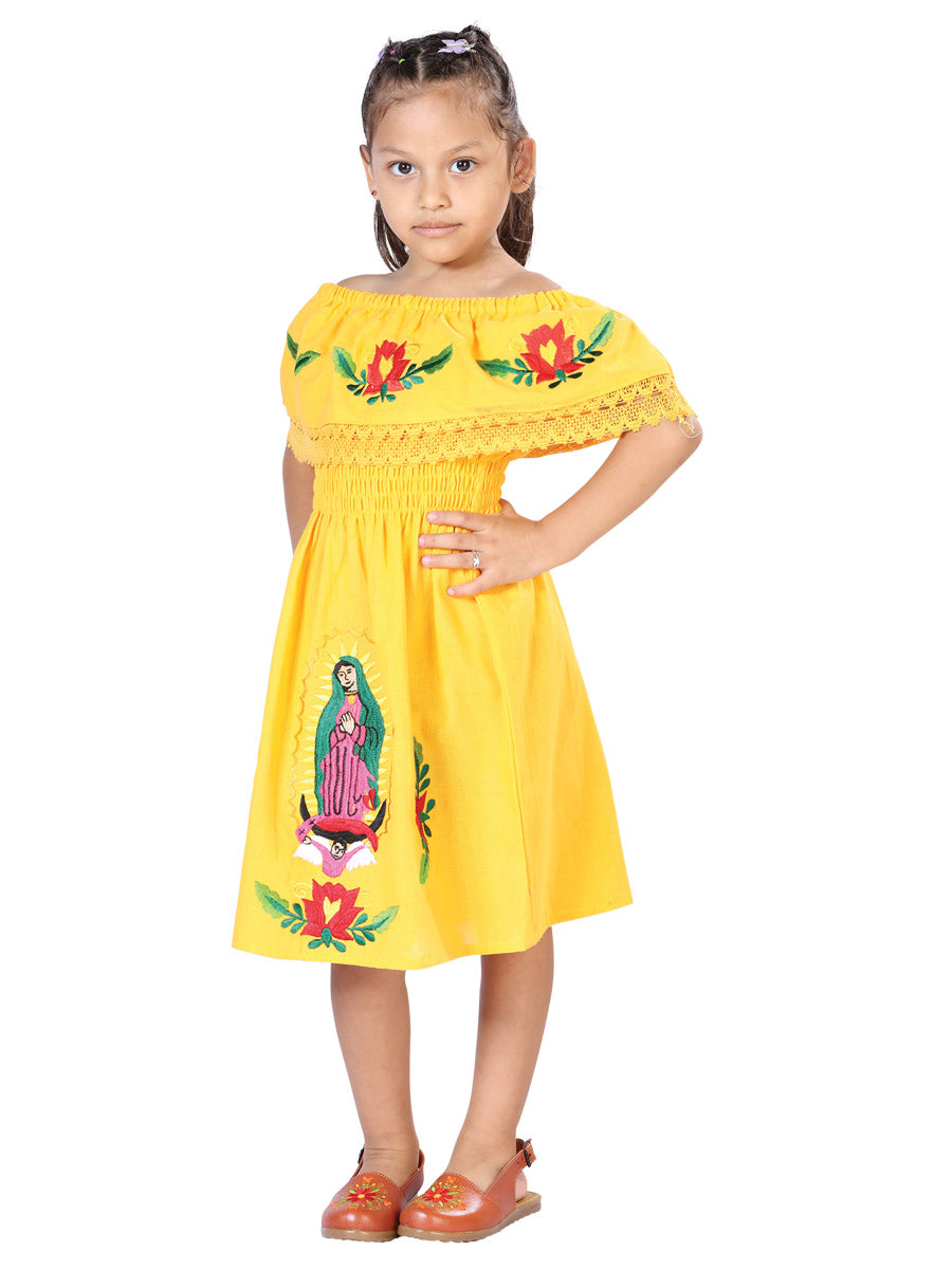 Artisanal Mexican Dress Yellow Artisanal Mexican Dress Yellow