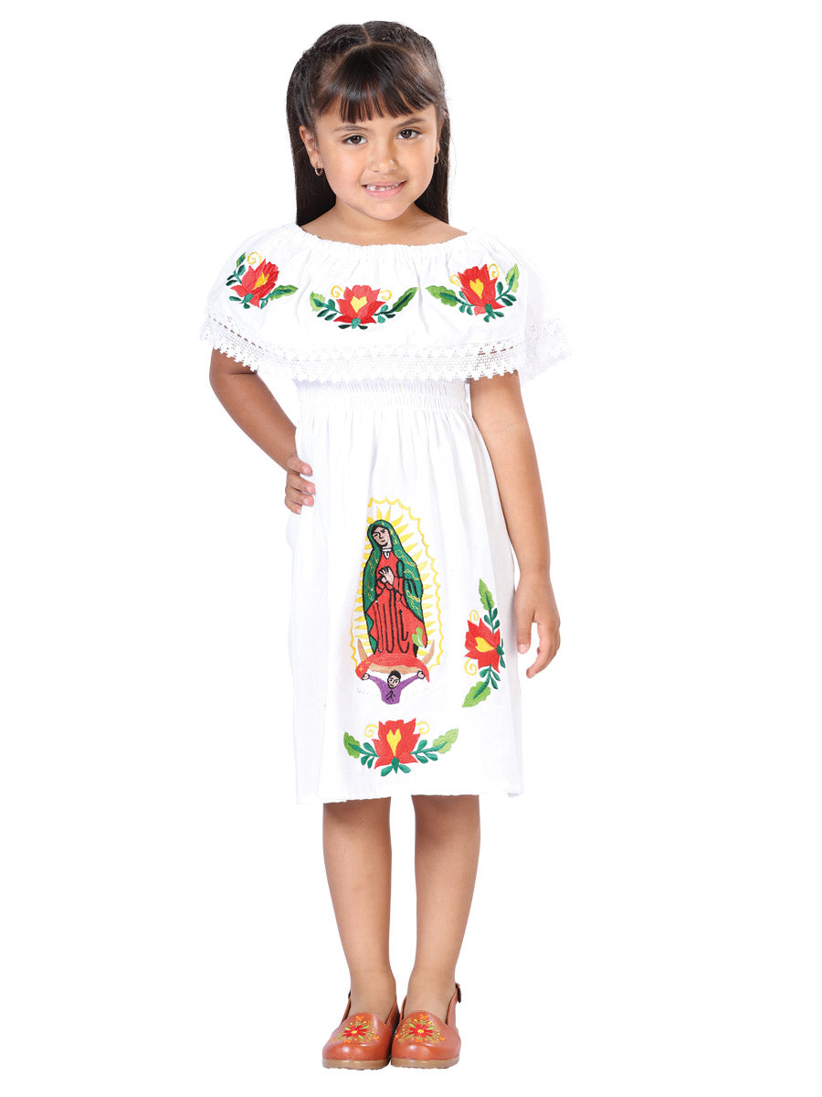 Artisanal Mexican Dress White Artisanal Mexican Dress White