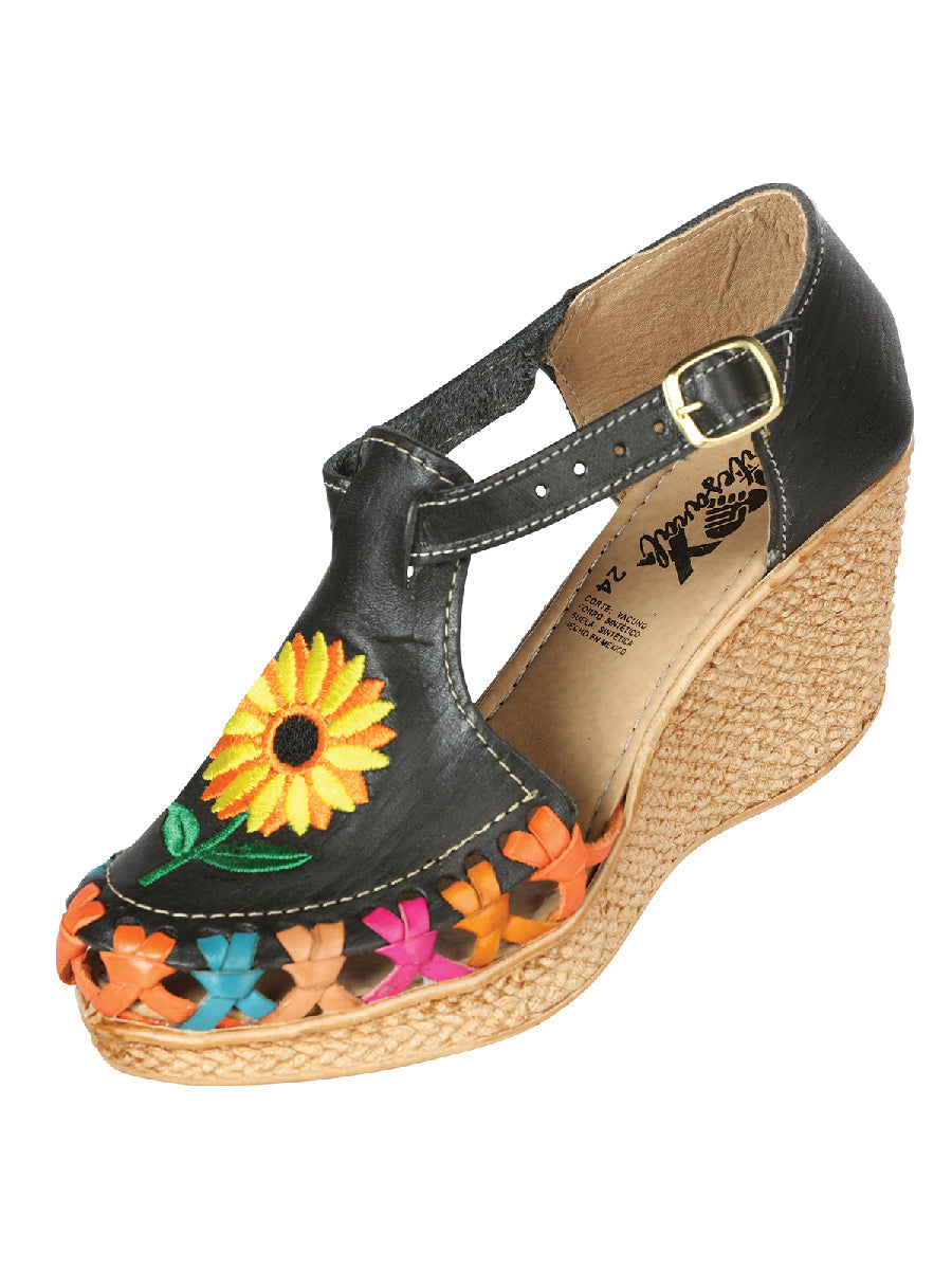 Mexican Artisanal Sandals Women Black
