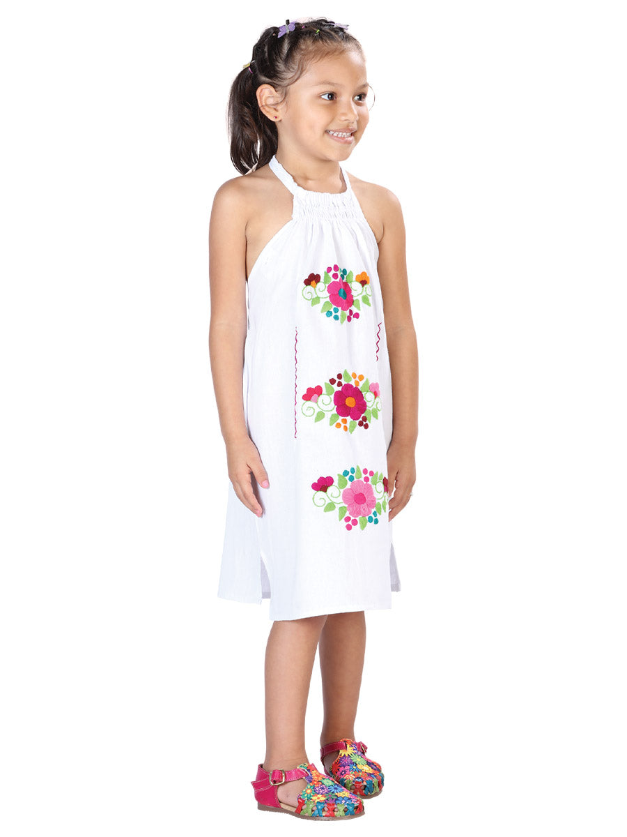 Vestido Bordado Artesanal Blanco