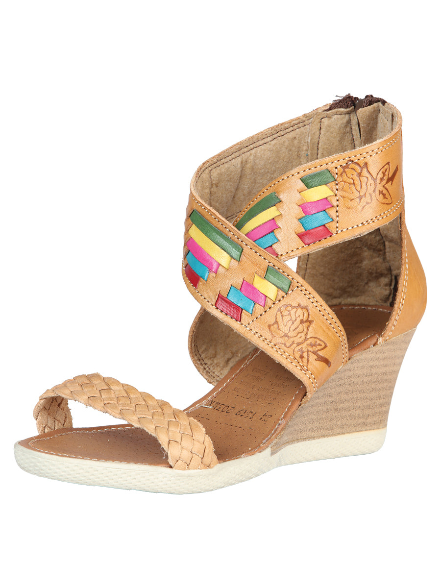 Mexican Artisanal Sandals Leather Tan