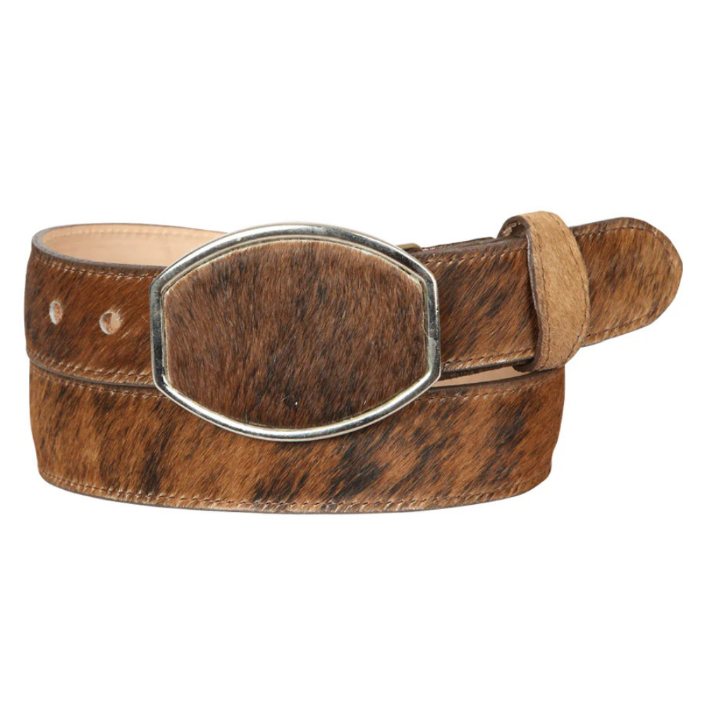 El General Men’s Western Belt - Cowhide Hair Print - Honey